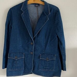 Koret City Blues Vintage Denim Blazer Jacket 80’s